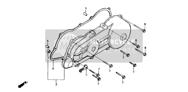 11395GY1860, Gasket, L. Cover, Honda, 0